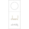 Letterpress Monogram Wine Tag - WT377