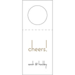 Letterpress Monogram Wine Tag - WT377