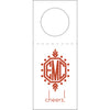 Letterpress Monogram Wine Tag - WT380