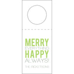 Letterpress Monogram Wine Tag - WT381