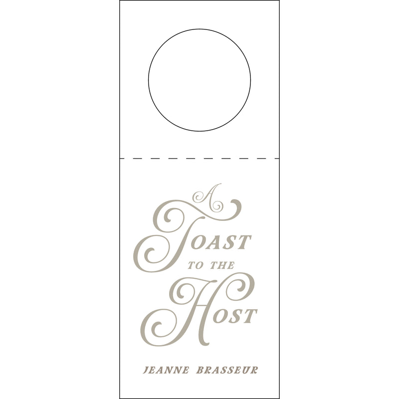 Letterpress Monogram Wine Tag - WT382