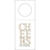Letterpress Monogram Wine Tag - WT384