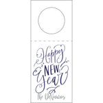 Letterpress Monogram Wine Tag - WT416