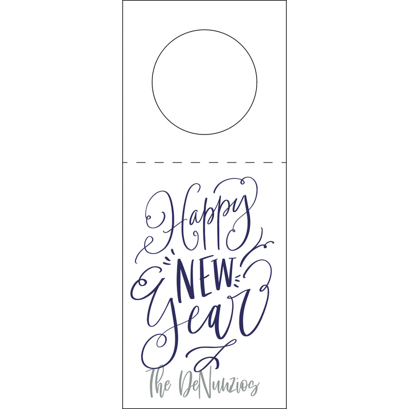 Letterpress Monogram Wine Tag - WT416