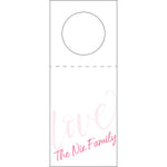 Letterpress Monogram Wine Tag - WT452