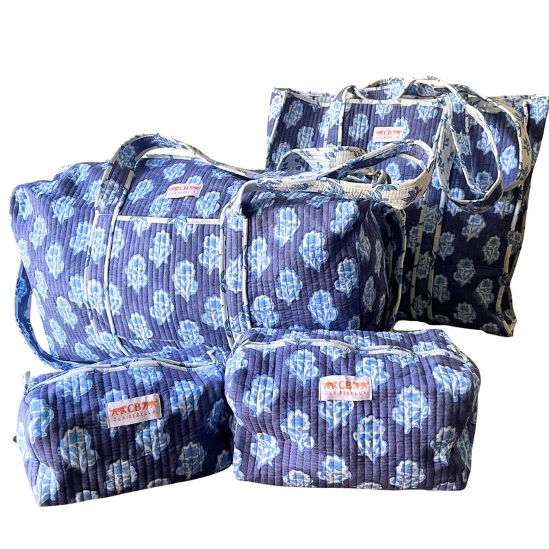 Quilted Tote Bag - Maya Blue - New!