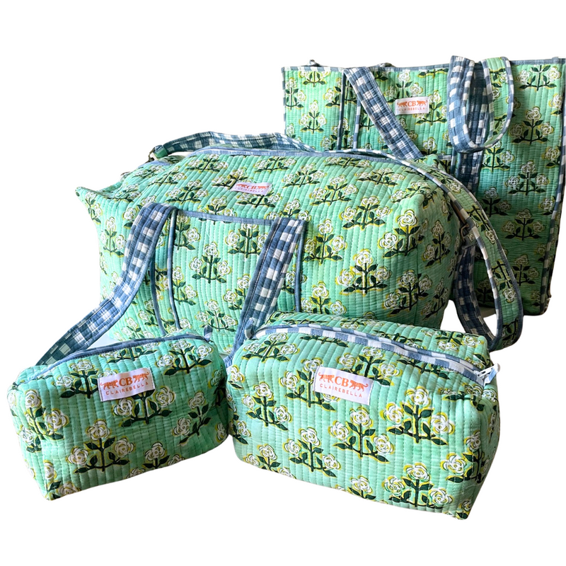 Quilted Duffle Bag - Betsy Green - New!