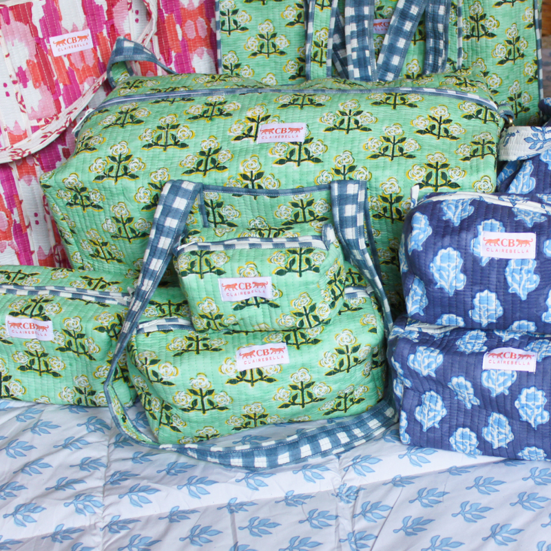 Quilted Duffle Bag - Betsy Green - New!