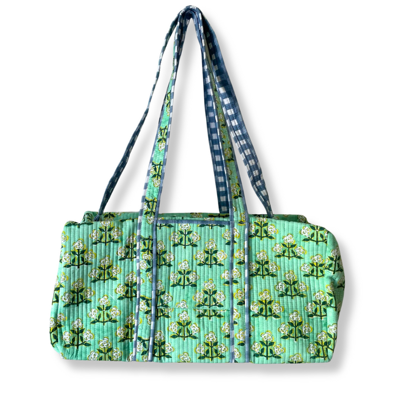 Quilted Duffle Bag - Betsy Green - New!
