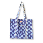 Quilted Tote Bag - Maya Blue - New!
