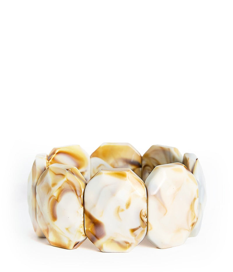Esme Acrylic Stretchy Cuff Bracelet