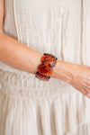 Esme Acrylic Stretchy Cuff Bracelet