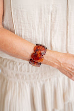 Esme Acrylic Stretchy Cuff Bracelet