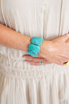 Esme Acrylic Stretchy Cuff Bracelet