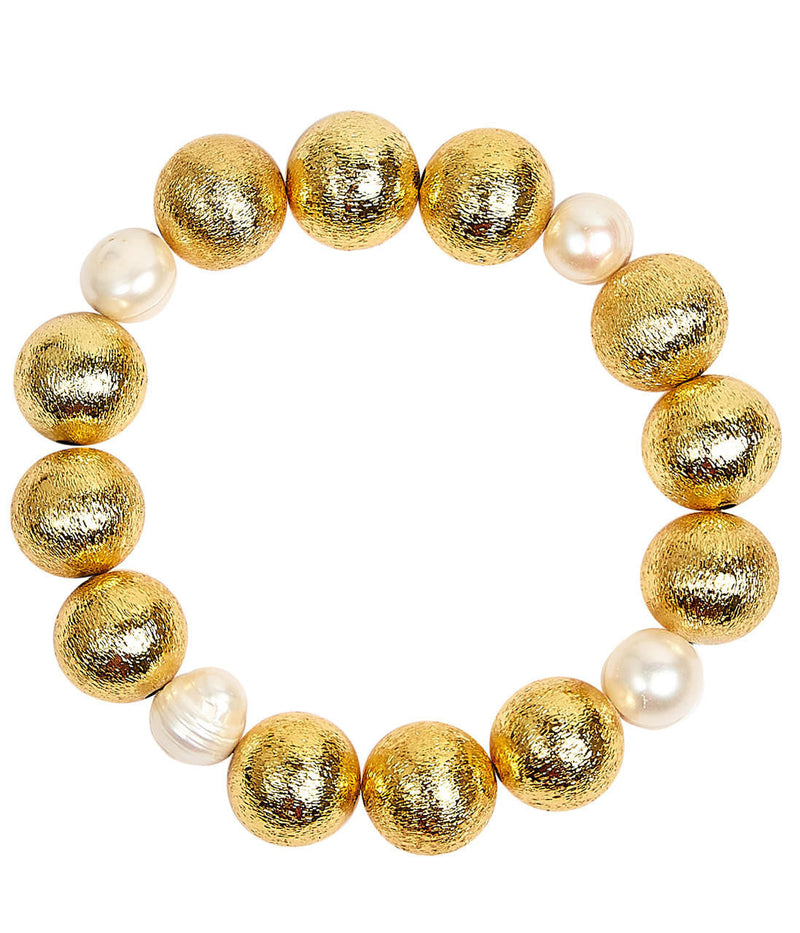 Georgia Beaded Bracelet - 14mm and Freshwater Pearl