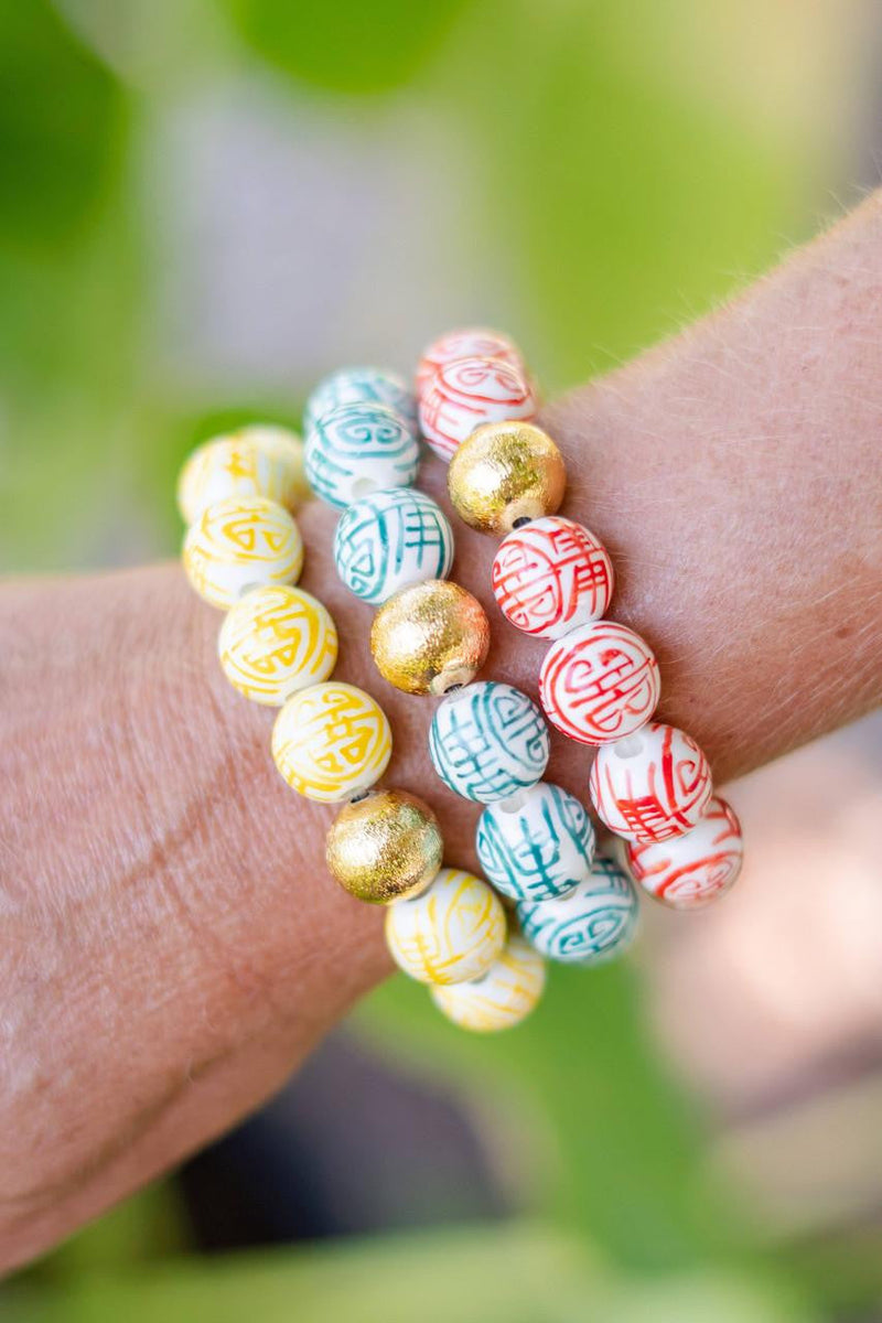 Georgia Beaded Bracelet - Patterned