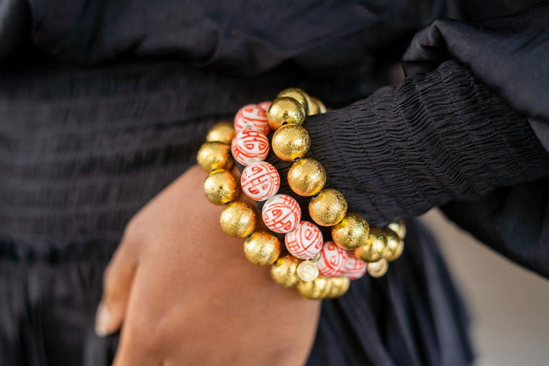 Georgia Beaded Bracelet - Patterned