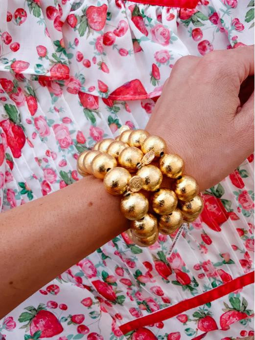Georgia - Gold Beaded Bracelet