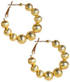 Georgia Hoop - Brushed Gold 10mm