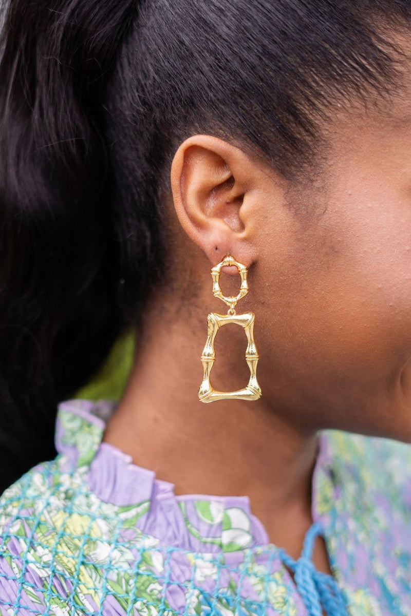 Jordan - Statement Bamboo - Earrings