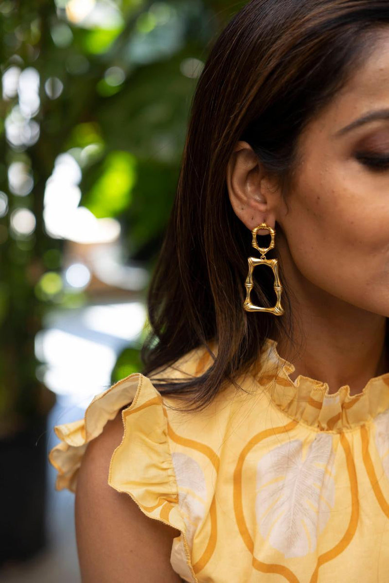 Jordan - Statement Bamboo - Earrings