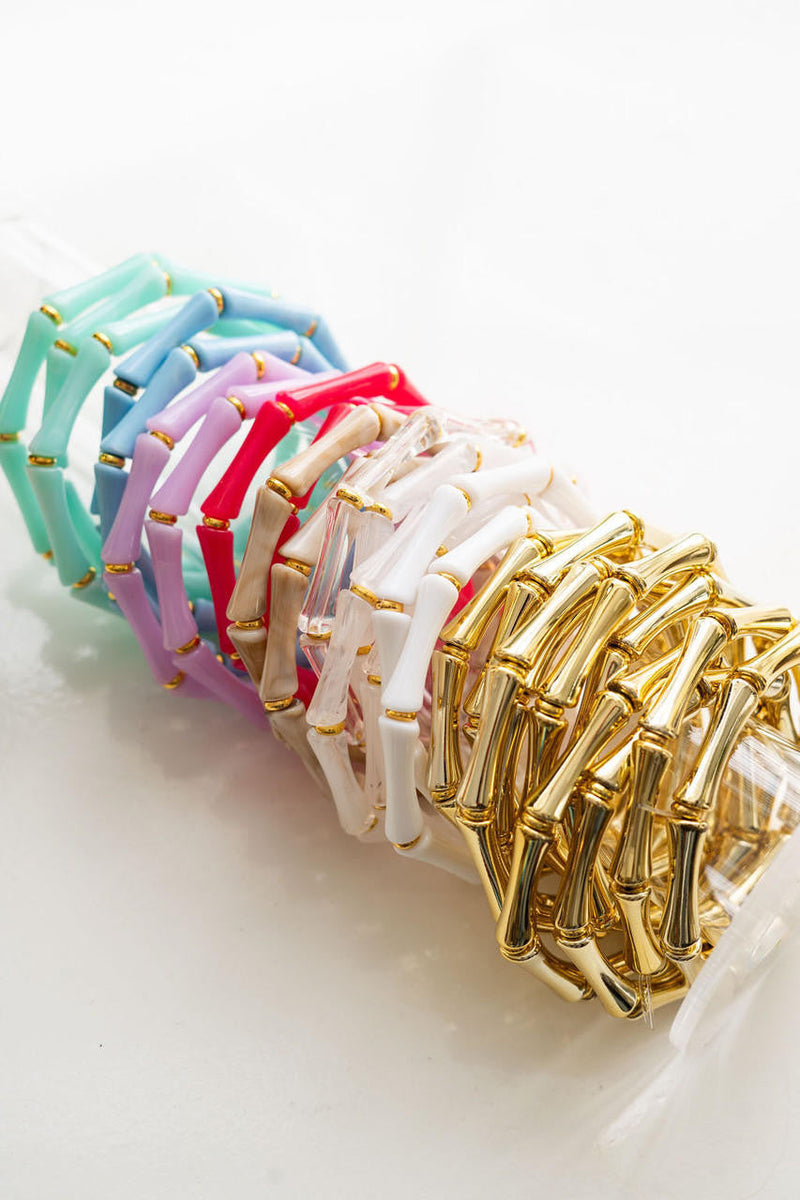 Lucy - Bamboo Acrylic Bracelet