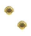 The Meeghan - Gold Shell Stud - 18k Gold Plated - Meeghan Mullin x Lisi Lerch Collection
