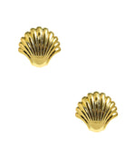 The Meeghan - Gold Shell Stud - 18k Gold Plated - Meeghan Mullin x Lisi Lerch Collection