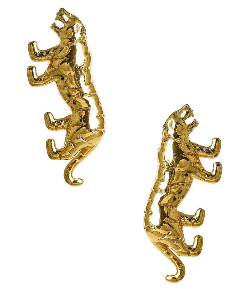 Gold Tiger - Stud Earring
