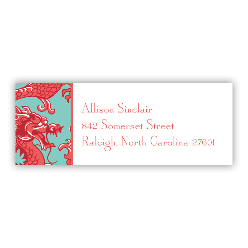 Personalized Address Labels Imperial Coral - Boatman Geller