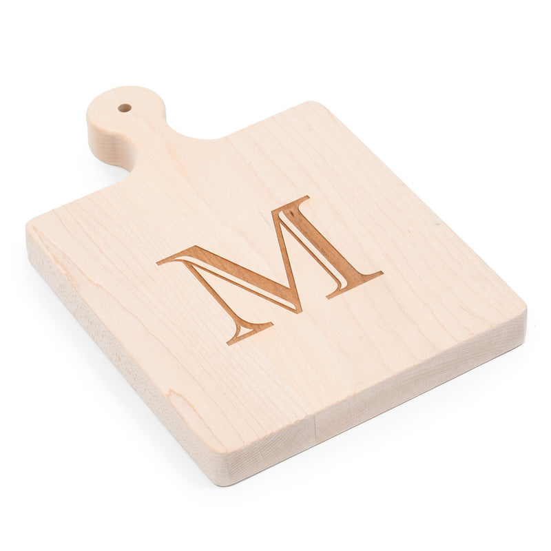 Single Letter Monogrammed Cutting Board Set