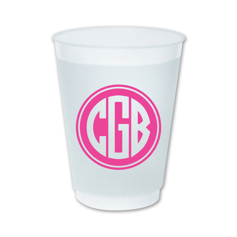 Circle Monogram Frost Flex Cups – Boatman Geller