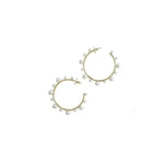 Collection Earrings Pearl Hoops - Nicola Bathie