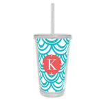 Monogram Beverage Tumbler Seashells - Dabney Lee