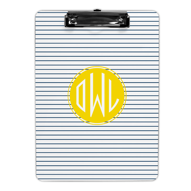 Monogram Clipboard Pinny - Dabney Lee