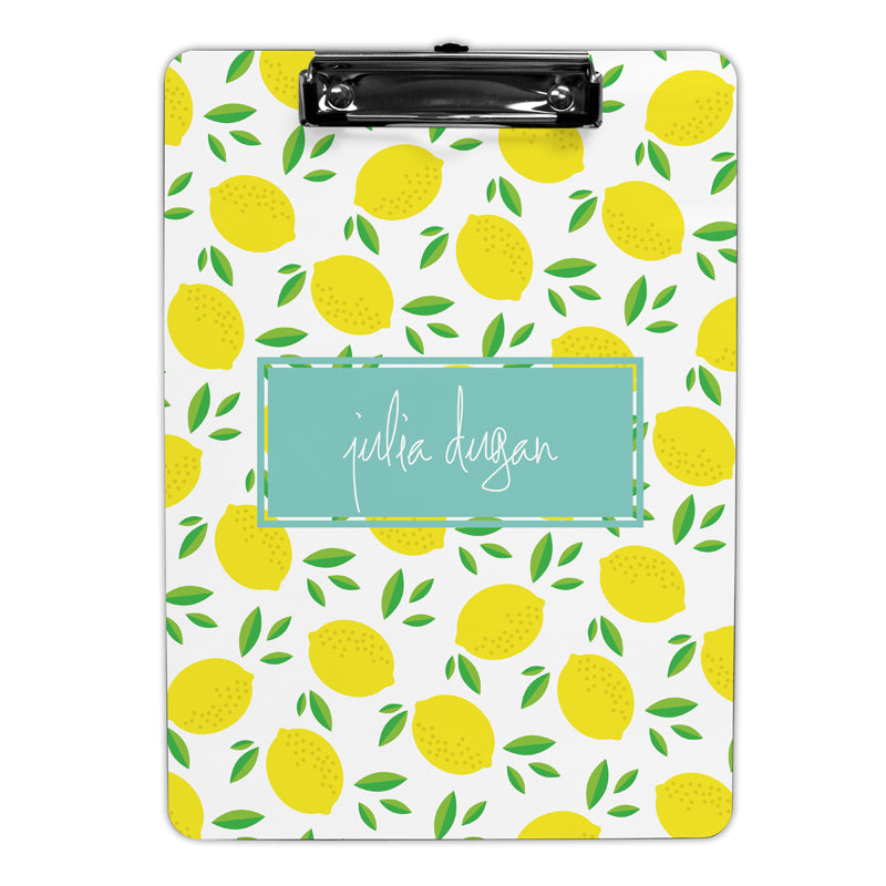 Monogram Clipboard Life's Lemons - Dabney Lee