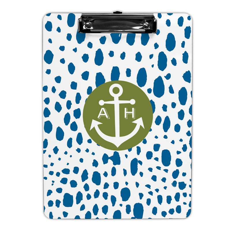 Monogram Clipboard Waterdrops - Dabney Lee