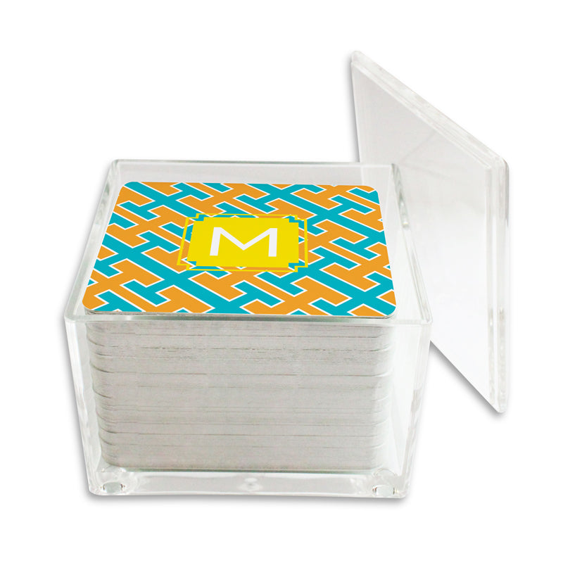 Monogram Paper Drink Coasters Acapulco - Dabney Lee