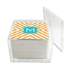 Monogram Paper Drink Coasters Chevron - Dabney Lee