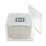 Monogram Paper Drink Coasters Varnish - Dabney Lee
