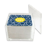 Monogram Paper Drink Coasters Top Deck - Dabney Lee