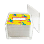 Monogram Paper Drink Coasters Toucans - Dabney Lee