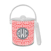 Monogram Ice Bucket Greek Key - Dabney Lee