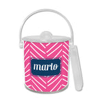 Monogram Ice Bucket Little Lines - Dabney Lee