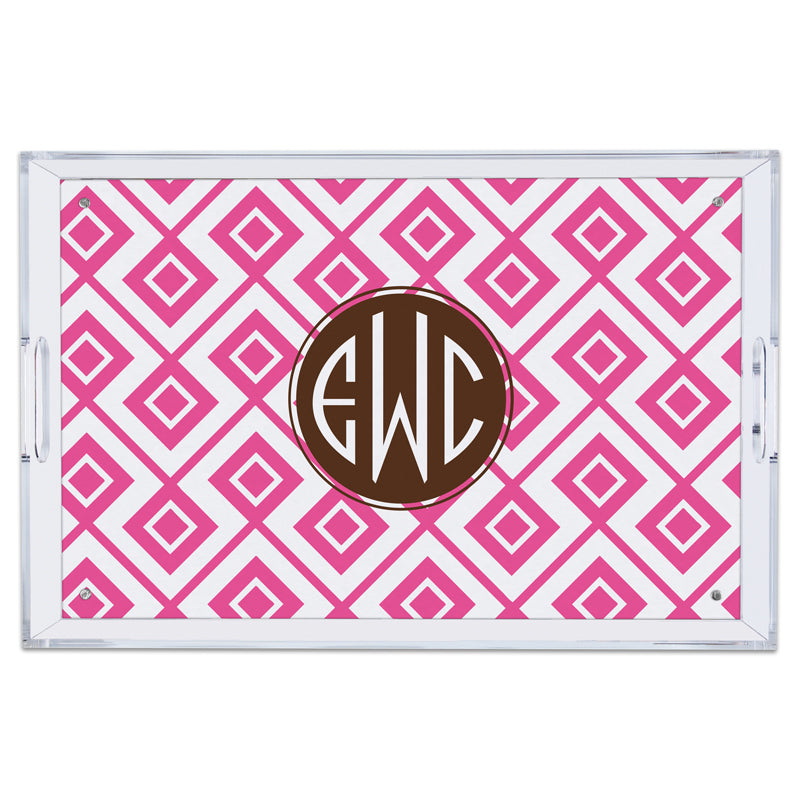 Monogram Lucite Tray Lucy - Dabney Lee