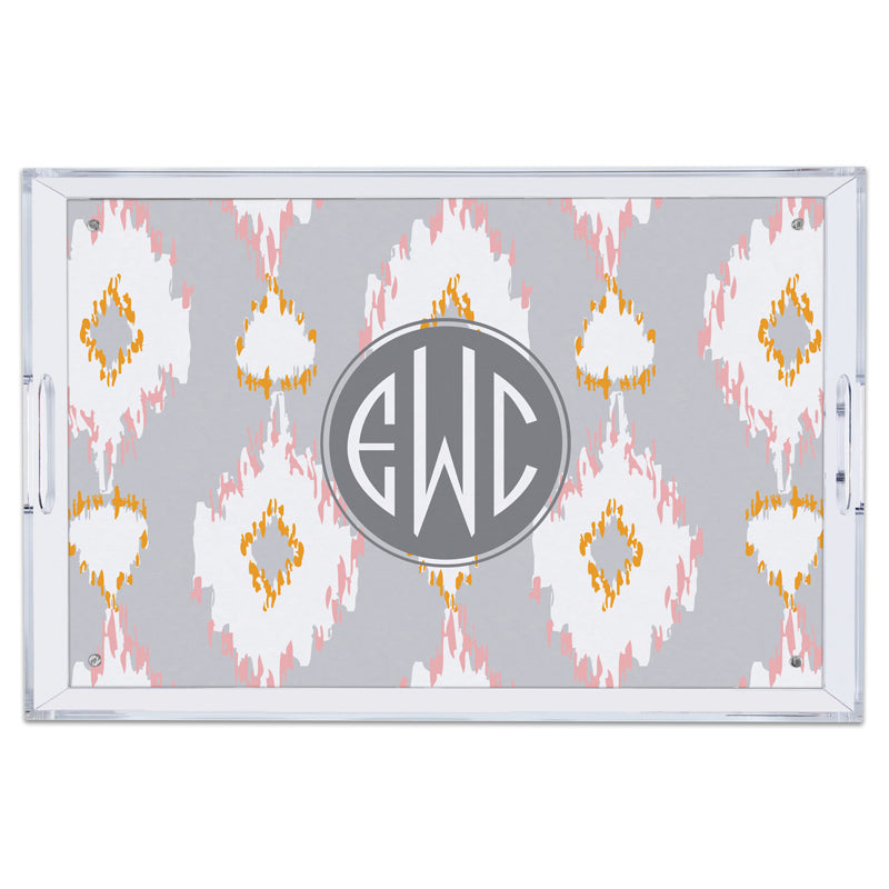 Monogram Lucite Tray Mirage - Dabney Lee