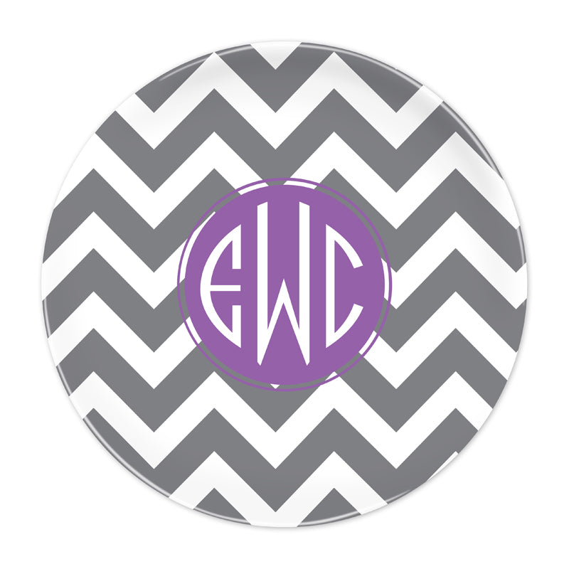 Monogram Plate Sunset Beach - Dabney Lee - Classic Prep Monograms