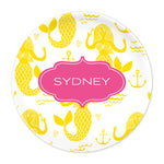Monogram Plate Mermaids - Dabney Lee