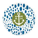 Monogram Plate Waterdrops - Dabney Lee