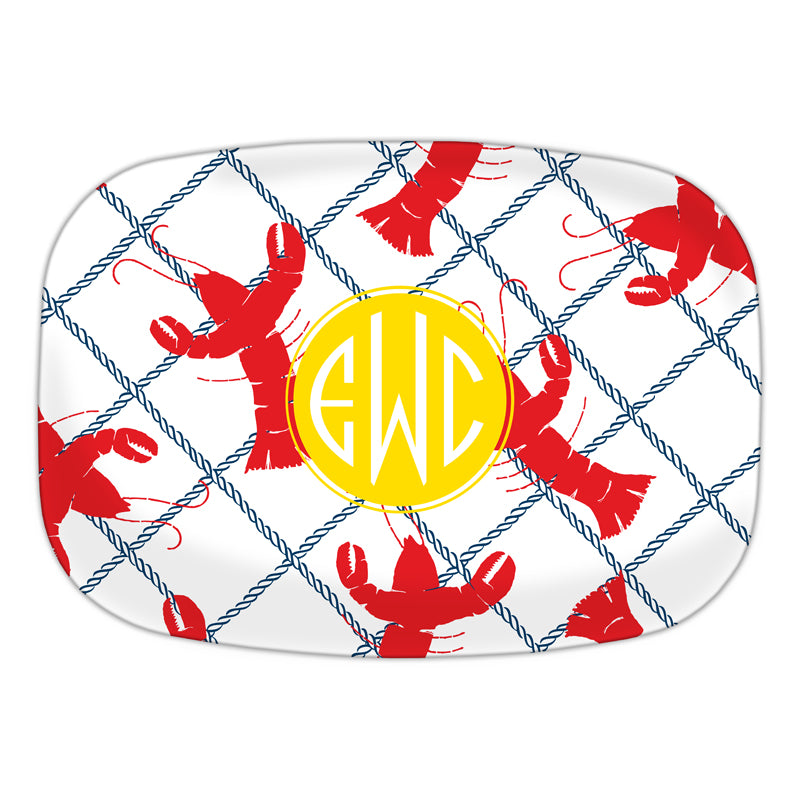 Monogram Platter Rock Lobster - Dabney Lee